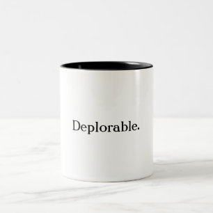 Verurteilungswürdige Kaffee-Tasse Zweifarbige Tasse