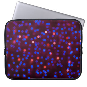 Verwackelte Weihnachtslichter. Blurred abstr Laptopschutzhülle