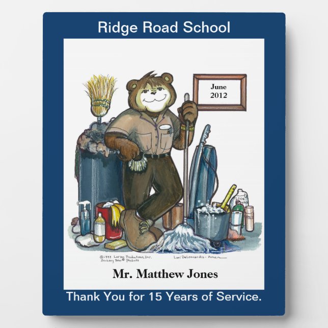 Verwahrer Award oder Recognition Plaque Fotoplatte (Vorderseite)