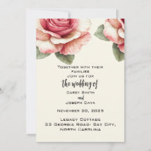 Verwahrloste Pink Rose Hochzeit