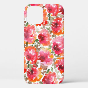 Verwahrloste rote Rosen, nahtloses Muster. Case-Mate iPhone Hülle