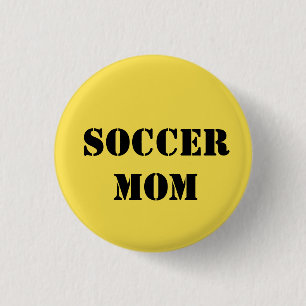 Verwaiste schwarze Fußballmamma bezieht sich auf Button