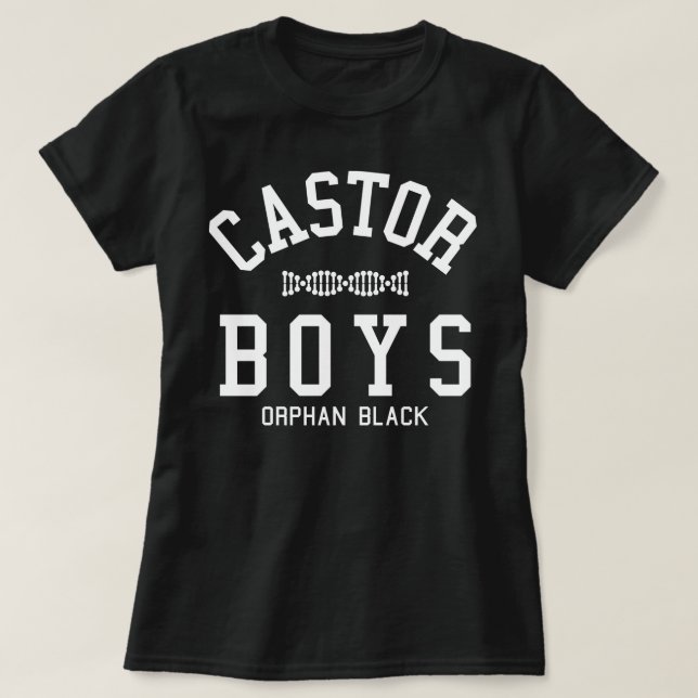 Verwaiste schwarze Gießmaschinen-Jungen T-Shirt (Design vorne)