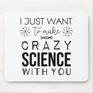Verwaiste schwarze verrückte Wissenschaft Mousepa Mousepad