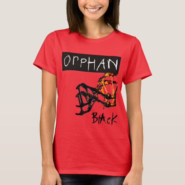 Verwaister schwarzer Klon Sarah geklont T-Shirt (Vorderseite)