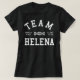 Verwaistes schwarzes Team Helena T-Shirt (Design vorne)