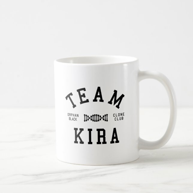 Verwaistes schwarzes Team Kira Kaffeetasse (Rechts)