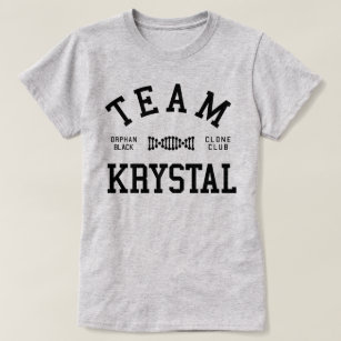 Verwaistes schwarzes Team Krystal T-Shirt
