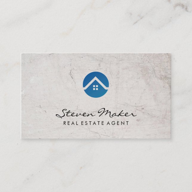 Verwaltung | Real Anwesen Agent Business Card Visitenkarte (Vorderseite)