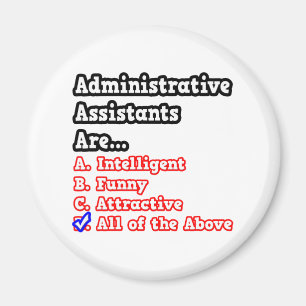 Verwaltungsassistent Quiz...Joke Magnet