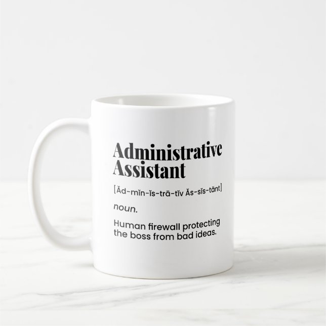 Verwaltungsassistent, Verwaltungsdirektor Kaffeetasse (Links)