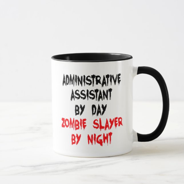 Verwaltungsassistent Zombie Slayer Tasse (Rechts)