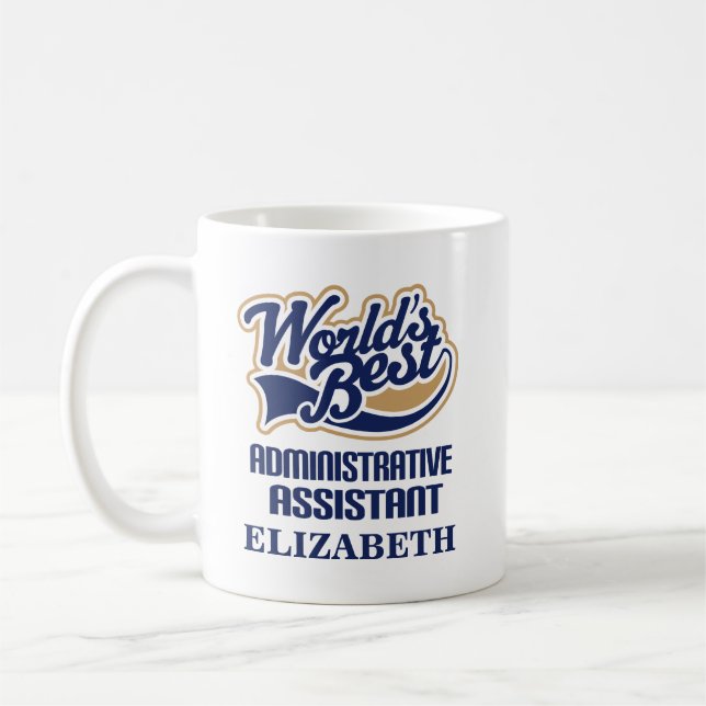 Verwaltungsassistenten-personalisiertes Kaffeetasse (Links)