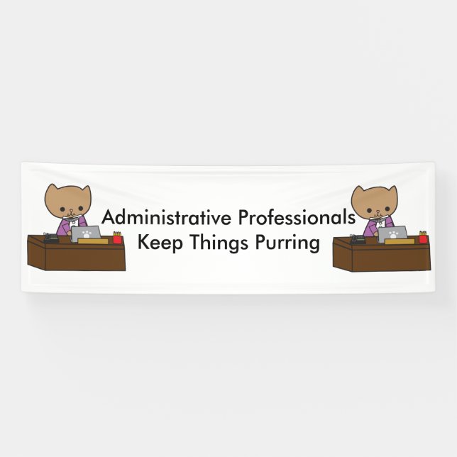 Verwaltungspersonal Behalte Dinge jagen Banner (Horizontal)