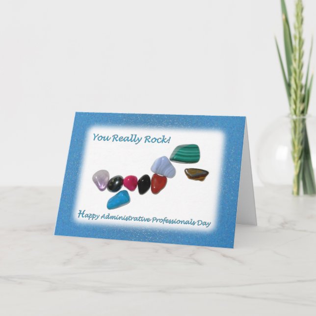Verwaltungspersonal Tag Sie wirklich Rock Karte (Vorderseite)