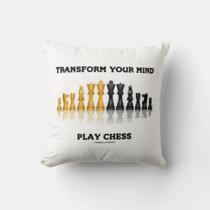 Verwandeln Sie Ihre Meinung spielen Schach Geek Ra Kissen
