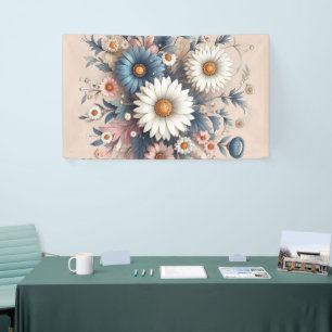 Verwandeln Sie Ihren Platz mit eleganter Daisy Flo Banner