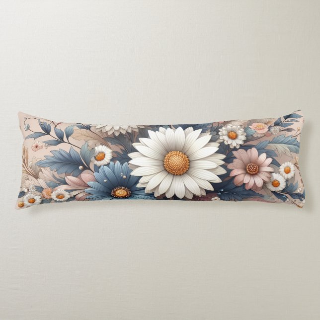 Verwandeln Sie Ihren Platz mit eleganter Daisy Flo Seitenschläferkissen (Vorderseite)