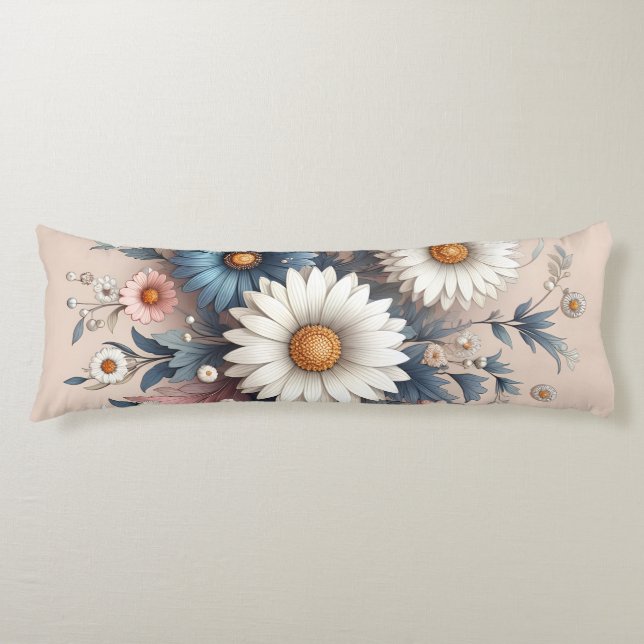 Verwandeln Sie Ihren Platz mit eleganter Daisy Flo Seitenschläferkissen (Vorderseite)
