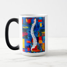 Verwandelnde Chiropraktik-Kaffee-Tasse für