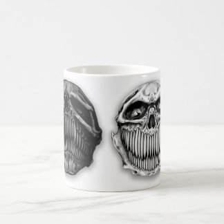 Verwandelnde glückliche traurige Schädel-Tasse Verwandlungstasse