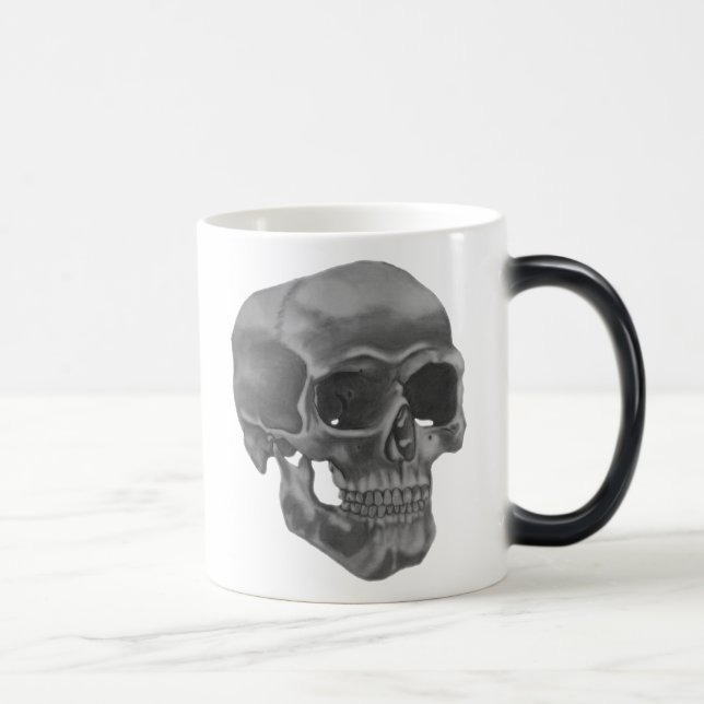 Verwandelnde Schädel-Tasse Verwandlungstasse (Rechts)