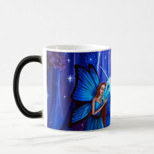 Verwandelnde Tasse Fantasie-Kunstfee und Unicorn