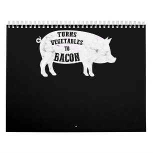 verwandelt Gemüse in Bacon Funny GRILLEN Lovers Kalender