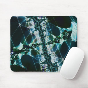 Verwandlungstassen Kunst des blauen und grünen F Mousepad