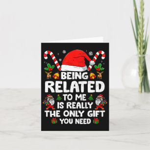 Verwandt mit mir Funny Christmas Familie Xmas Pa Karte