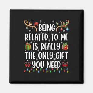 Verwandt mit mir Funny Christmas Familie Xmas Pa Magnet