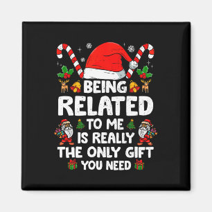 Verwandt mit mir Funny Christmas Familie Xmas Pa Magnet