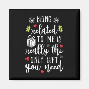 Verwandt mit mir Funny Christmas Familie Xmas Pa Magnet