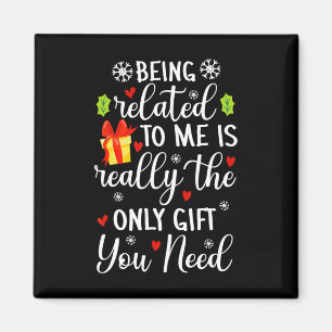 Verwandt mit mir Funny Christmas Familie Xmas Pa Magnet