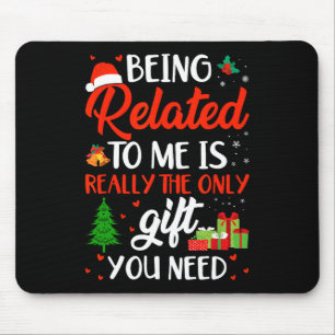 Verwandt mit mir Funny Christmas Familie Xmas Pa Mousepad