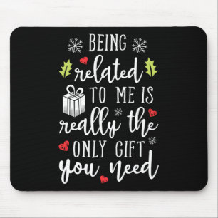 Verwandt mit mir Funny Christmas Familie Xmas Pa Mousepad