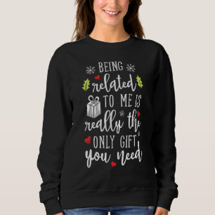Verwandt mit mir Funny Christmas Familie Xmas Pa Sweatshirt