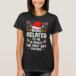 Verwandt mit mir Funny Christmas Familie Xmas Pa T-Shirt