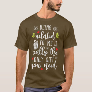 Verwandt mit mir Funny Christmas Familie Xmas Pa T-Shirt