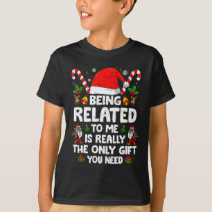 Verwandt mit mir Funny Christmas Familie Xmas Pa T-Shirt