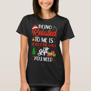Verwandt mit mir Funny Christmas Familie Xmas Pa T-Shirt
