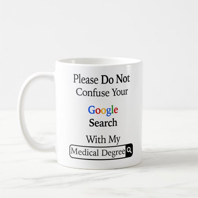 Verwechseln Sie Ihre Google-Suche nicht mit meinem Kaffeetasse (Links)