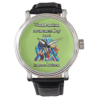 Verwechseln Sie sich. Welttag der Aufklärung über Armbanduhr