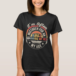 Verwechselt mit einem lustigen sarkastischen Retro T-Shirt