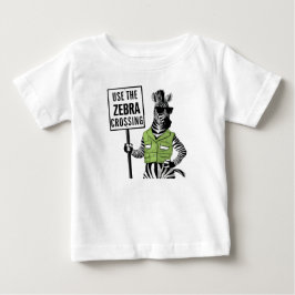 Verwenden der Zebra-Kreuzung Baby T-shirt