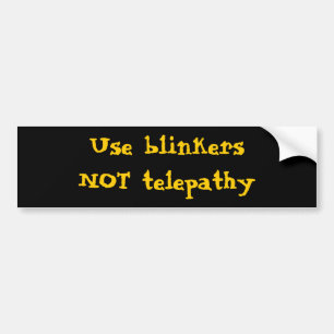 Verwenden Sie Blinker NICHT Telepathy Autoaufkleber