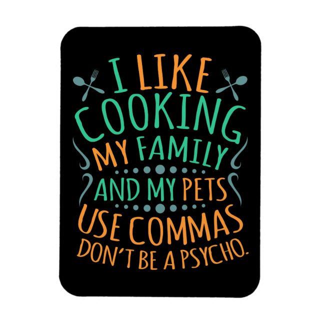 Verwenden Sie Commas English Language Teacher Teac Magnet (Vertikal)