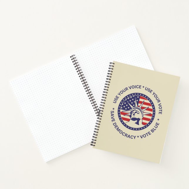 Verwenden Sie das Bullet "Vote Patriotic Liberty A Notizbuch (Innenseite)