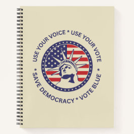 Verwenden Sie das Bullet "Vote Patriotic Liberty A Notizbuch
