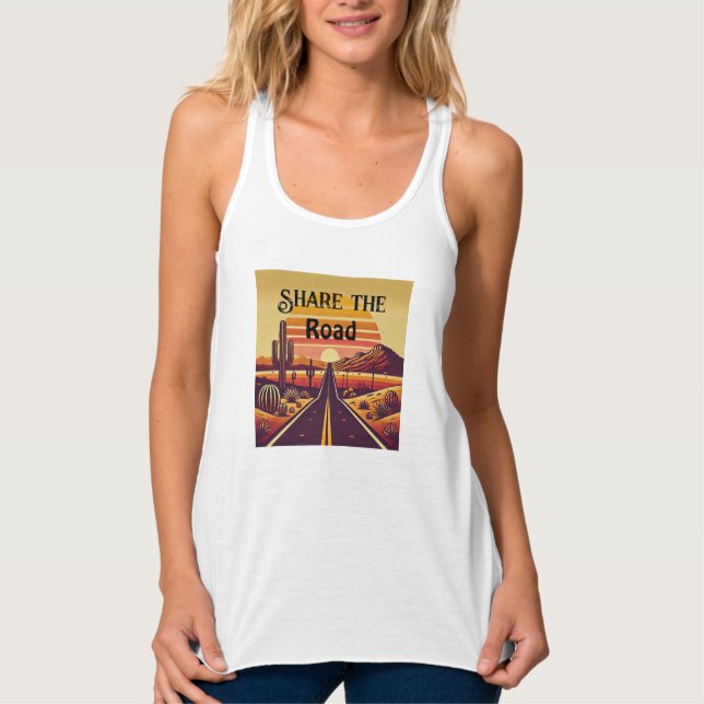 Verwenden Sie das Retro-Design für Läufer Tank Top (Vorderseite)